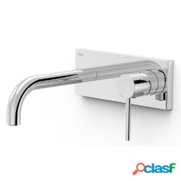 Monomando lavabo tres exclusive study empotrado 180mm cromo