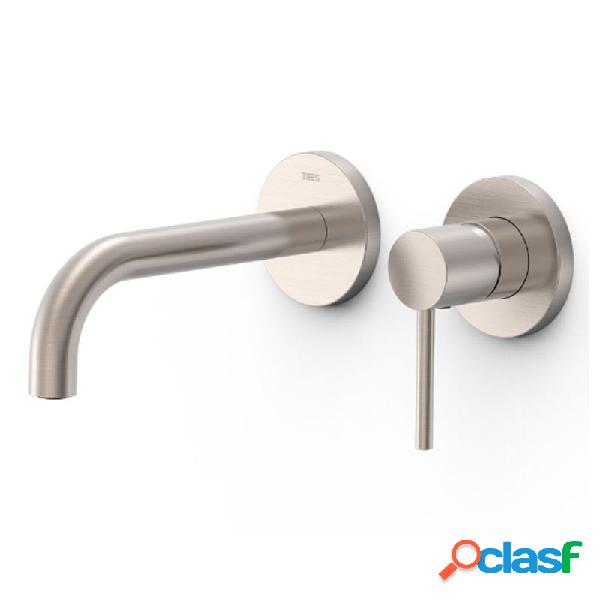 Monomando lavabo tres exclusive study empotrado 237mm acero