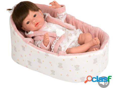 Muñeco ARIAS Elegance 40 cm Aria Rosa com Capazo y Sonido