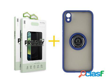 Pack 2 Películas Antiespia + Funda SKYHE por Huawei Y5 2019