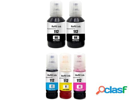 Pack 5 Cartuchos de Tinta GENERICO 112(pg) (Multicolor)