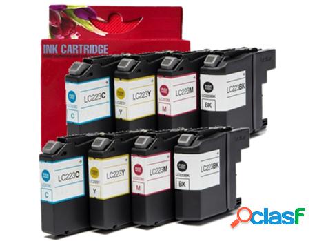 Pack 8 Cartuchos de Tinta GENERICO Lc223 (Multicolor)