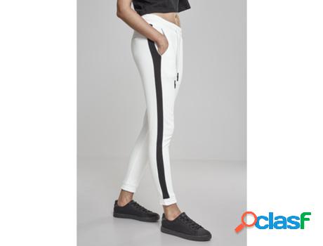Pantalones URBAN CLASSICS Baumwolle Mujer (M - Blanco)