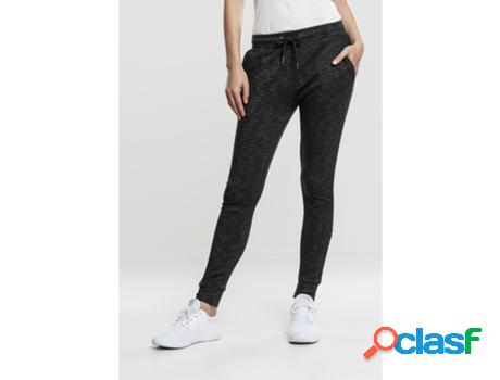 Pantalones URBAN CLASSICS Mujer (XL - Negro)