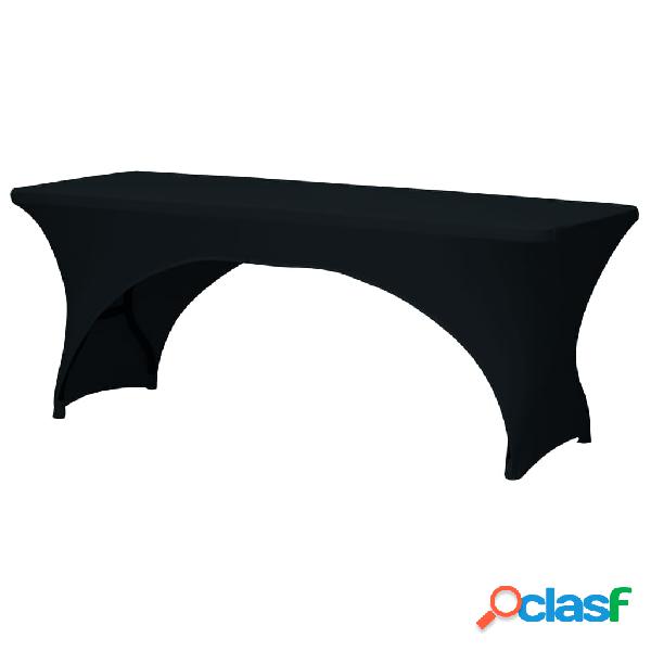 Perel Mantel para mesa rectangular arqueado negro