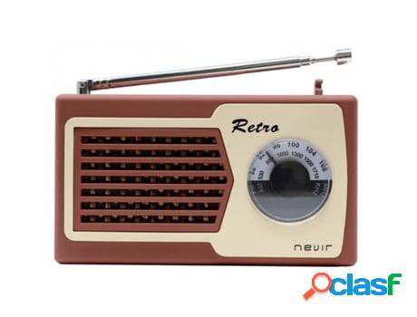 Radio Portátil NEVIR NVR-200 Marrón