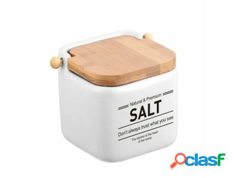 Sal Y Tapa DKD HOME DECOR Arenisca De Bambú Blanco Natural