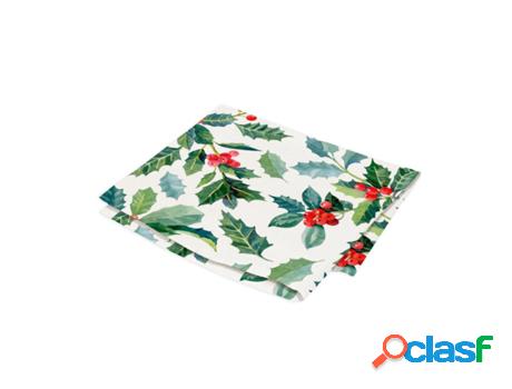 Servilletas SOKIOS (40 x 40 - Poliéster - Blanco)
