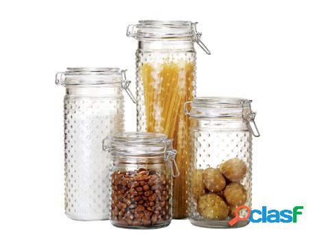 Set De 4 Cuencos DKD HOME DECOR Cristal Acero Inoxidable