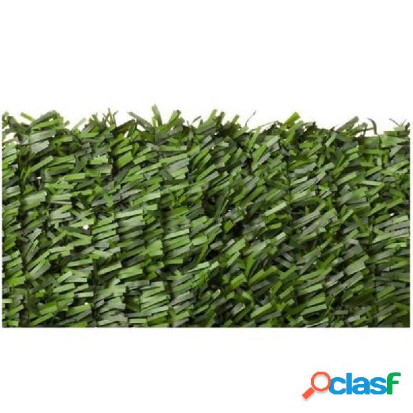Seto artificial enrejados bicolor maxi hoja ancha 2 x 3 m
