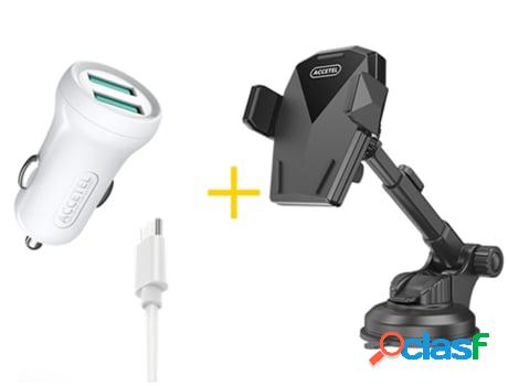 Soporte ACCETEL Sp129 + Cable Type C + Cargador para Oppo