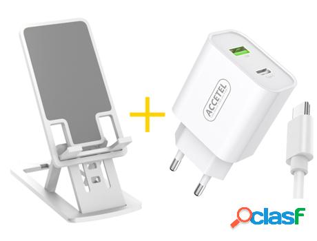 Suporte ACCETEL Ne5150 + Cable Type C + Cargador para Oppo