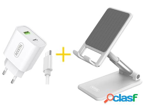Suporte ACCETEL Sp127W + Cable Type C + Cargador para Oppo