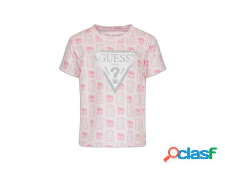 T-shirt GUESS Algodón Hombre (Rosa - 3/6 meses)