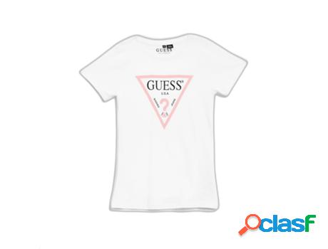 T-shirt GUESS Algodón Mujer (Blanco - 14 anos)