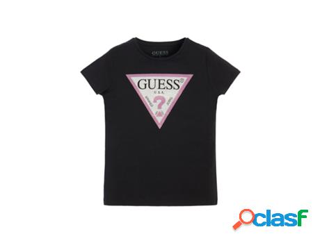 T-shirt GUESS Algodón Mujer (Negro - 4 anos)