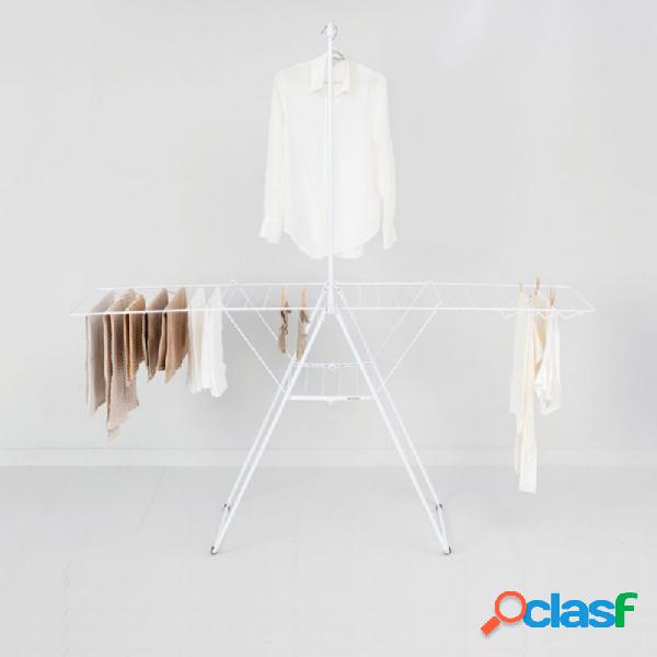 Tendedero plegable brabantia con alas y barra perchas blanco