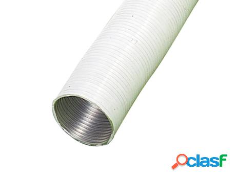 Tubo aluminio compacto blanco ø 125 mm. / 5 metros