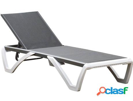 Tumbona OUTSUNNY Reclinable con ruedas y encosto ajustable 5