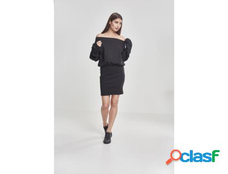 Vestido URBAN CLASSICS Mujer (S - Negro)