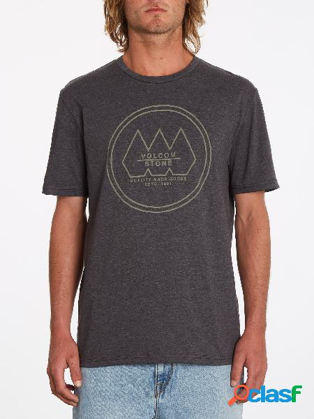 Volcom Camiseta Tri Stone - HEATHER BLACK