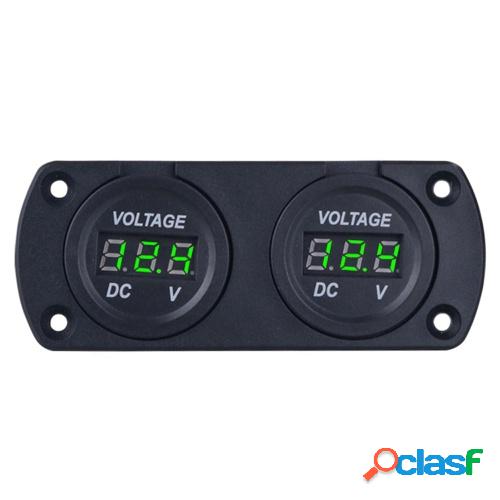 Voltímetro LED de doble pantalla Digital medidor de voltaje