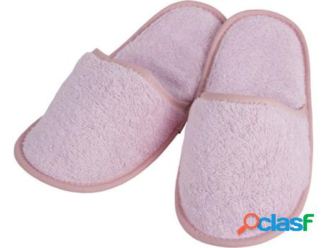 Zapatillas Baño Rosa Claro Modelo Flor Talla.M