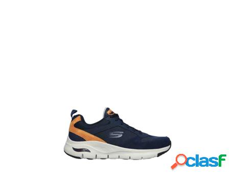 Zapatillas SKECHERS Piel Hombre (40 - Azul)