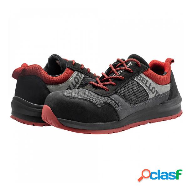 Zapato de seguridad bellota street negro rojo s1p talla 47