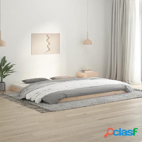 vidaXL Estructura de cama de madera maciza de pino 200x200