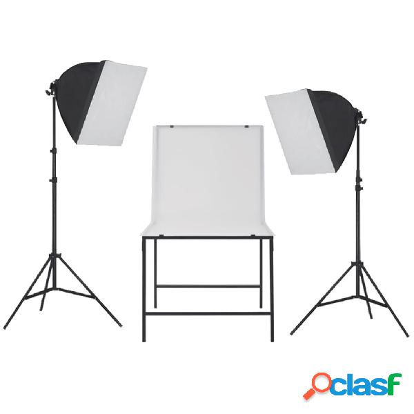 vidaXL Kit de iluminación para estudio fotográfico Softbox