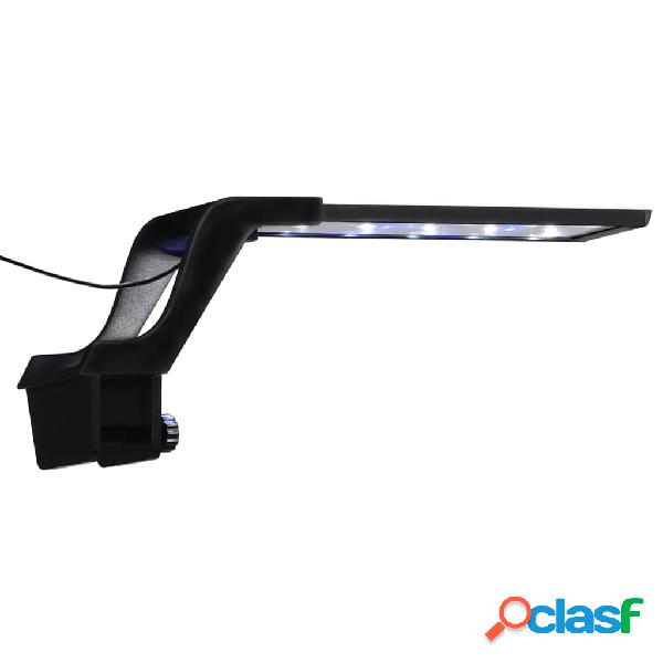 vidaXL Luz LED para acuario con abrazadera azul y blanco