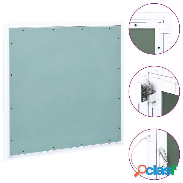 vidaXL Panel de acceso estructura aluminio y placa de yeso