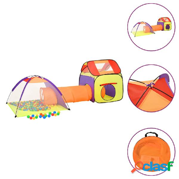vidaXL Tienda de juego de niños con 250 bolas multicolor