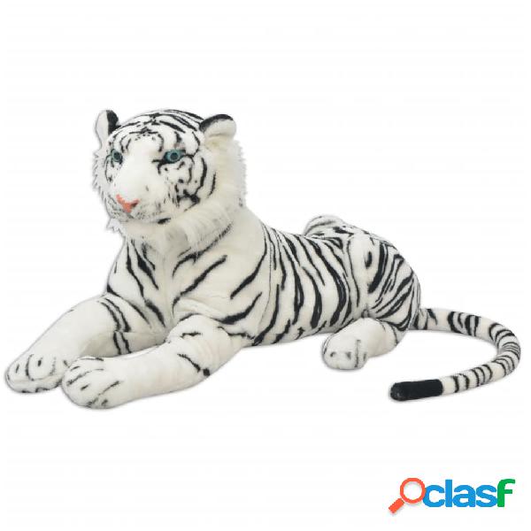 vidaXL Tigre de peluche blanco XXL