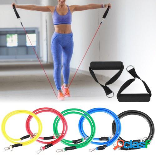 11pcs Bandas de resistencia Set Workout Fintess Bandas de