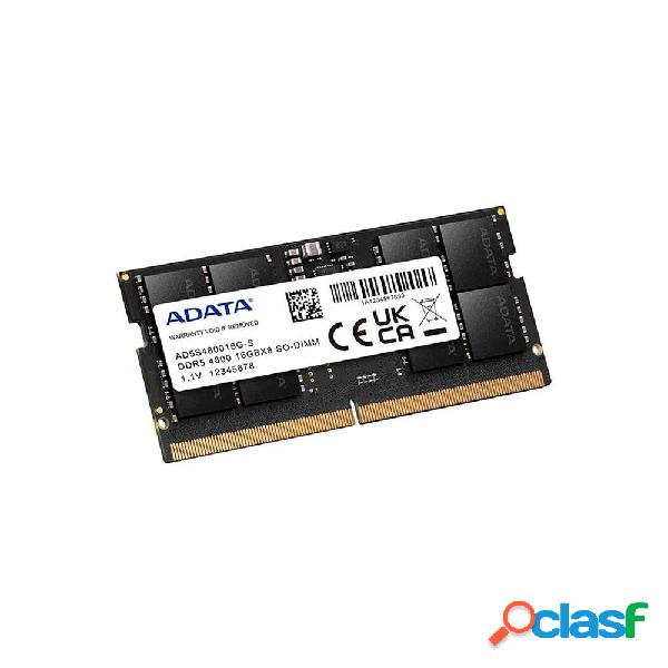 Adata 8gb so-dimm ddr5 4800mhz 1.1v