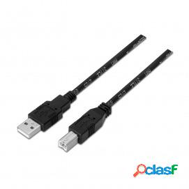 Aisens Cable Usb 2.0 Impresora Tipo A/m-b/m Negro