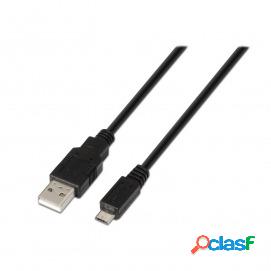Aisens - Cable Usb 2.0 Tipo A/m-micro B/m Negro
