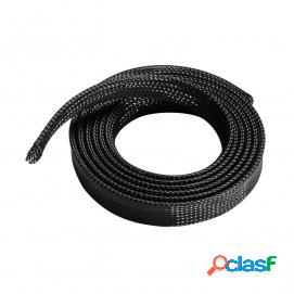 Aisens Organizador De Cable Poliéster 20mm, Negro,