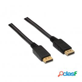 Aisens-cable Displayport V1.2 4k@60hz, Dp/m-dp/m, Negro,