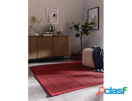 Alfombra BENUTA Sana (Sisal - Rojo - 200 x 200 cm)