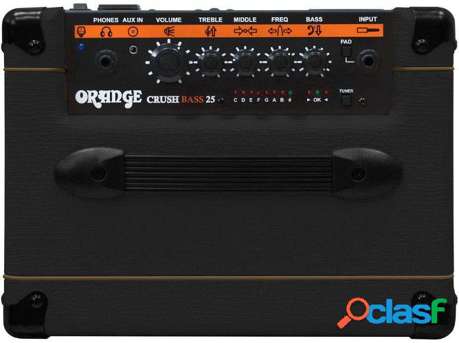 Amplificador ORANGE Crush Bass 25 Negro (36 x 32 x 23 cm)