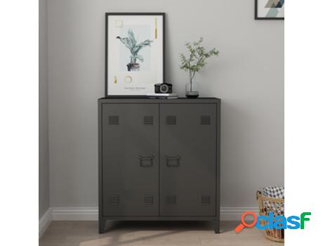 Armario EN.CASA Acero (Negro - 90 x 80 x 33 cm)
