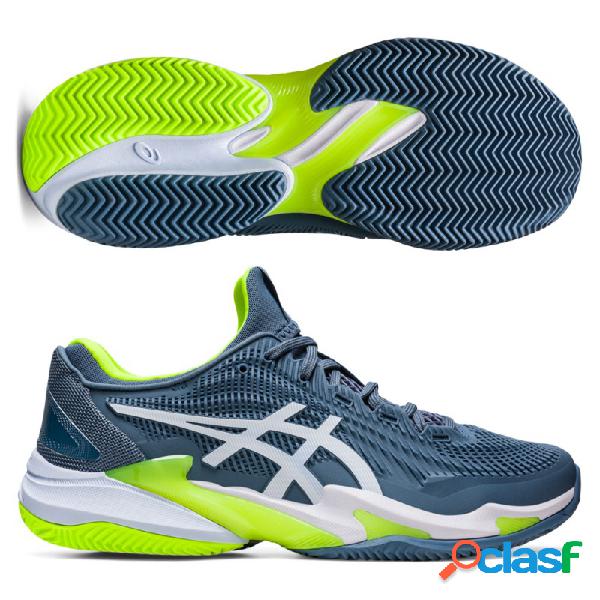 Asics court ff 3 clay steel blue white 42