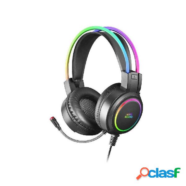 Auriculares Gaming con Micrófono Mars Gaming MHRGB/ Jack