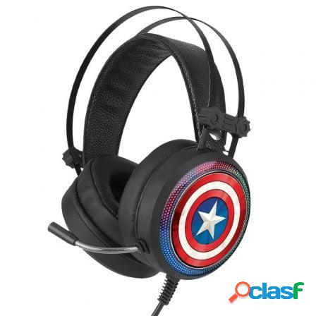 Auriculares gaming con microfono marvel captain america 001/