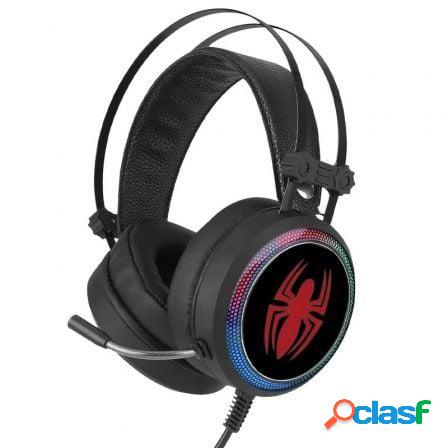 Auriculares gaming con microfono marvel spider man 001/ usb