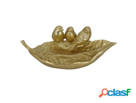 Bandeja DKD HOME DECOR Dorado Resina 25x14x8,3 cm