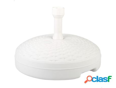 Base para sombrilla circular blanca 19-33 mm Aktive